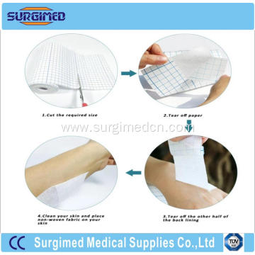 surgical non-woven/PU dressing fixing roll